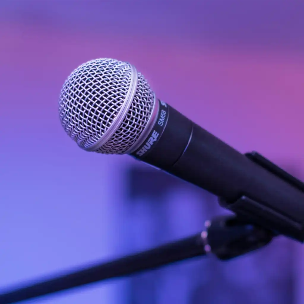 image of a microphone used for podcasting